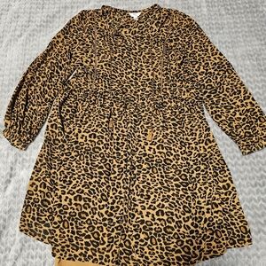 Time and Tru Size M Cheetah Print Dress